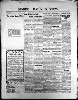 Bisbee Daily Review Newspaper December 19, 1901 kapağı