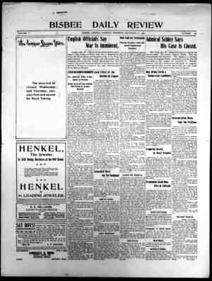 Bisbee Daily Review Newspaper December 31, 1901 kapağı