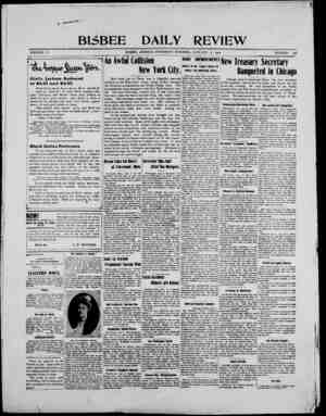 Bisbee Daily Review Newspaper January 9, 1902 kapağı