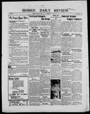 Bisbee Daily Review Newspaper January 23, 1902 kapağı