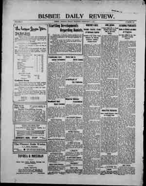 Bisbee Daily Review Newspaper February 7, 1902 kapağı