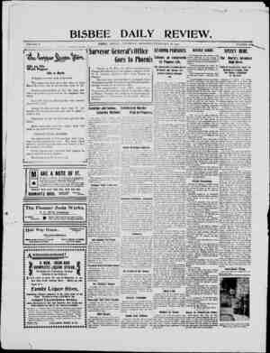 Bisbee Daily Review Newspaper February 20, 1902 kapağı
