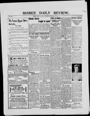 Bisbee Daily Review Newspaper February 21, 1902 kapağı