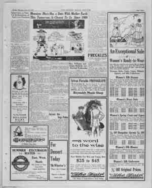  Sunday Morning, June 18, 1922 THE BISBEE DAILY REVIEW Page iThree irKfelIfr Monsieur Mars Has a Date With Mother fartAlBSHHSS