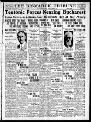 The Bismarck Tribune Newspaper November 27, 1916 kapağı