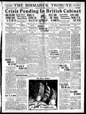The Bismarck Tribune Newspaper December 2, 1916 kapağı