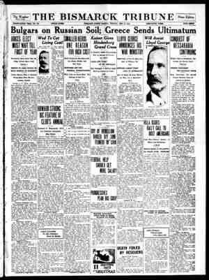 The Bismarck Tribune Newspaper December 11, 1916 kapağı