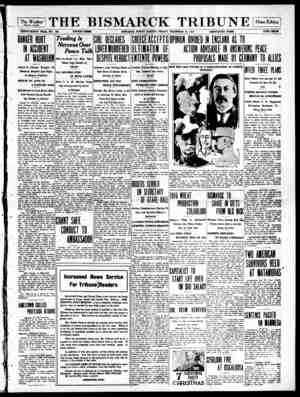 The Bismarck Tribune Newspaper December 15, 1916 kapağı