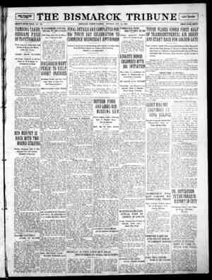 The Bismarck Tribune sayfa 1