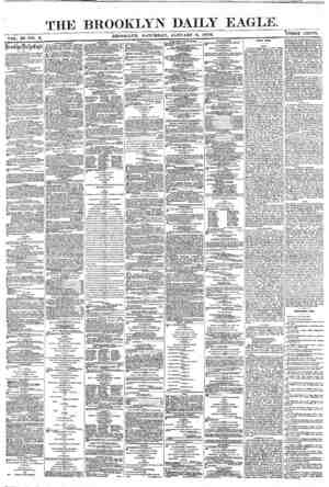 Brooklyn Daily Eagle Newspaper January 8, 1870 kapağı