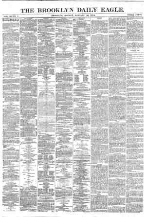 Brooklyn Daily Eagle Newspaper January 10, 1870 kapağı