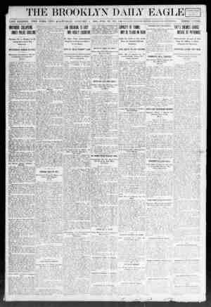 Brooklyn Daily Eagle Newspaper January 4, 1908 kapağı