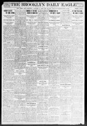 Brooklyn Daily Eagle Newspaper January 6, 1908 kapağı