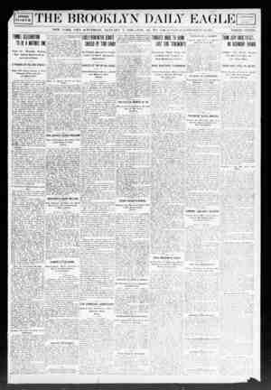 Brooklyn Daily Eagle Newspaper January 7, 1908 kapağı