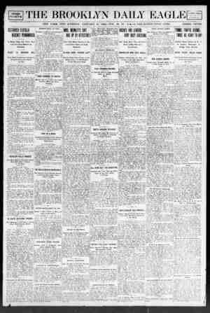 Brooklyn Daily Eagle Newspaper January 10, 1908 kapağı