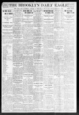 Brooklyn Daily Eagle Newspaper January 14, 1908 kapağı