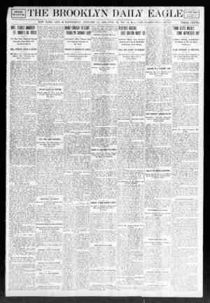 Brooklyn Daily Eagle Newspaper January 15, 1908 kapağı