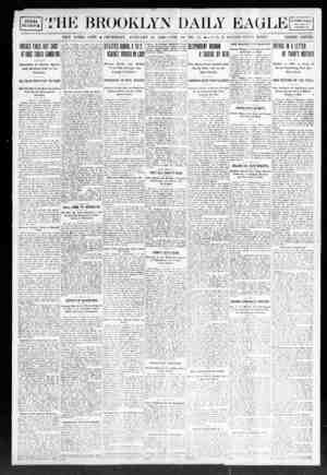 Brooklyn Daily Eagle Newspaper January 16, 1908 kapağı
