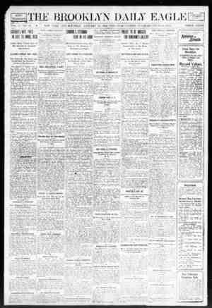 Brooklyn Daily Eagle Newspaper January 19, 1908 kapağı