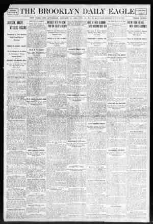 Brooklyn Daily Eagle Newspaper January 21, 1908 kapağı