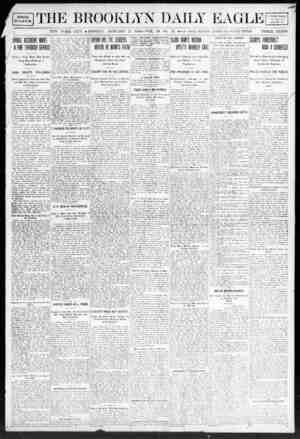 Brooklyn Daily Eagle Newspaper January 27, 1908 kapağı