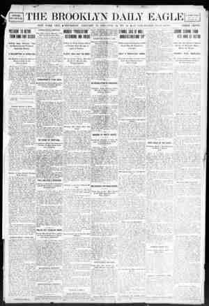 Brooklyn Daily Eagle Newspaper January 30, 1908 kapağı