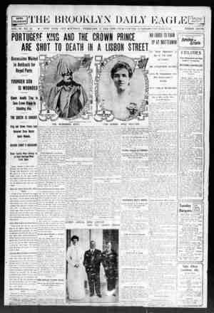Brooklyn Daily Eagle Newspaper February 2, 1908 kapağı