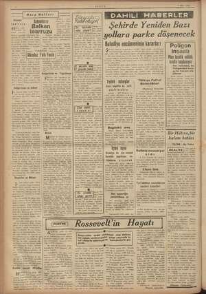    Bi. İlkbahar Harp Notları EE Almanların dudunun 6 sında Alyan veya İlalyan askerleri w DAHİLİ HABERLER 9 Mart 1941 amman