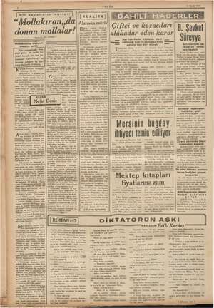  ii e | Bir seyahatın notlar | Alaturl ka müziki - “Mollakıran,,da donan mollalar! ( Baştarafı dün çıkmıştır | rata mi) 7...