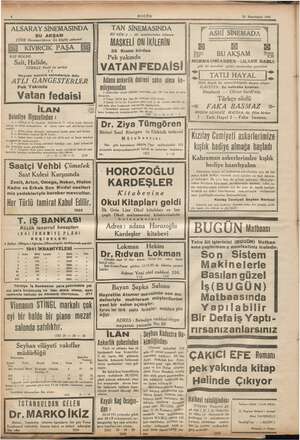  3 mar vi 11.941 pazartesi günü saat 14 de Vakıflar dairesinde yı Gi © ğ Eczahanesi üstündeki bina. İğ ilan eder ilk) BUGÜN 26