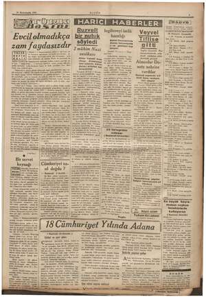  Evcil olmadıkça 29 Birinciteşrin 1941 e yiri Ruzvelt bir nutuk hazırlı İngiltereyi istilâ ğı Veyvel Tiflise ürkiye ...