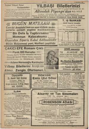    4 > Vilâyeti Daimi Encümeninden : Hastanenin 1300 lira keşif bedelli tamiratı açık eksiltme suretiyle ihale peyami Eksiltme