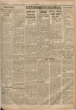  | . 28 Haziran 1942 Hürriyet ve İstik- âi çok. pahalı- ya alınan şeylerdir başkaları tara- fından tanınmi Dü: artile. Düşman