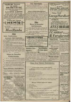  Er RE pa BUGÜN 1 Ağustos 1942, YAZLIK Sinemada BU AKŞAM IRENNE DUNNE VE GARY GRANT Gibi İki Büyük Yıldız tarafından fevkalâde