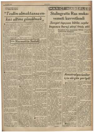    10 Eylül 1942 “Teslimolmaktansa en- kaz altına sk B'- cümle Maginot e istih- rının betonl ü Bu kaleler, ki or dusu...