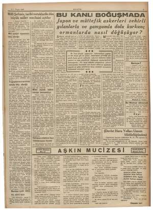    2 1. Teğrin 1942 i BUGÜN len VE Milli Şefimiz, tarihi nutuklarile dün; e KA 1 büyük miliei meclisini mila DM N — EO U Ş M