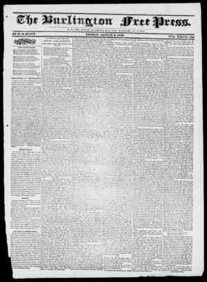 Burlington Free Press sayfa 1