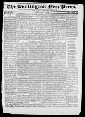 Burlington Free Press sayfa 1