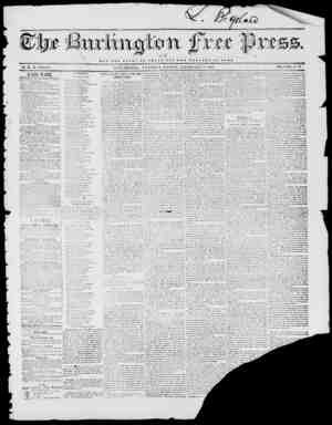 Burlington Free Press sayfa 1