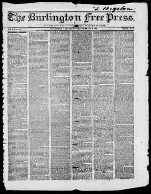 Burlington Free Press sayfa 1
