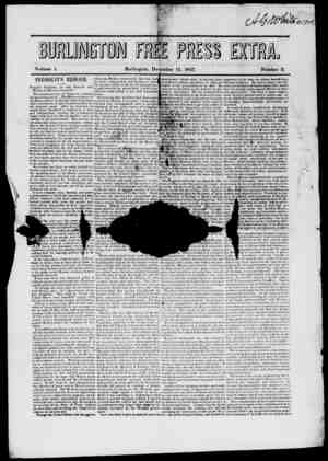 Burlington Free Press sayfa 1