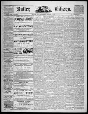 The Butler Citizen Newspaper October 1, 1879 kapağı