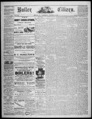 The Butler Citizen Newspaper October 15, 1879 kapağı