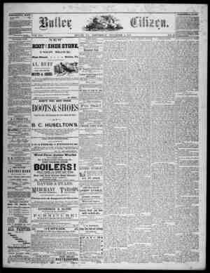 The Butler Citizen Newspaper November 5, 1879 kapağı