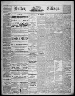 The Butler Citizen Newspaper November 19, 1879 kapağı
