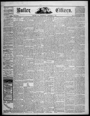The Butler Citizen Newspaper December 3, 1879 kapağı