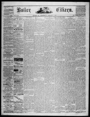 The Butler Citizen Newspaper January 7, 1880 kapağı