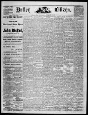 The Butler Citizen Newspaper February 4, 1880 kapağı