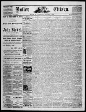 The Butler Citizen Newspaper February 11, 1880 kapağı