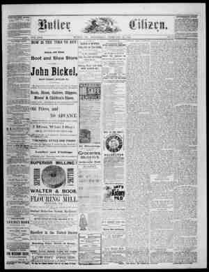 The Butler Citizen Newspaper February 25, 1880 kapağı